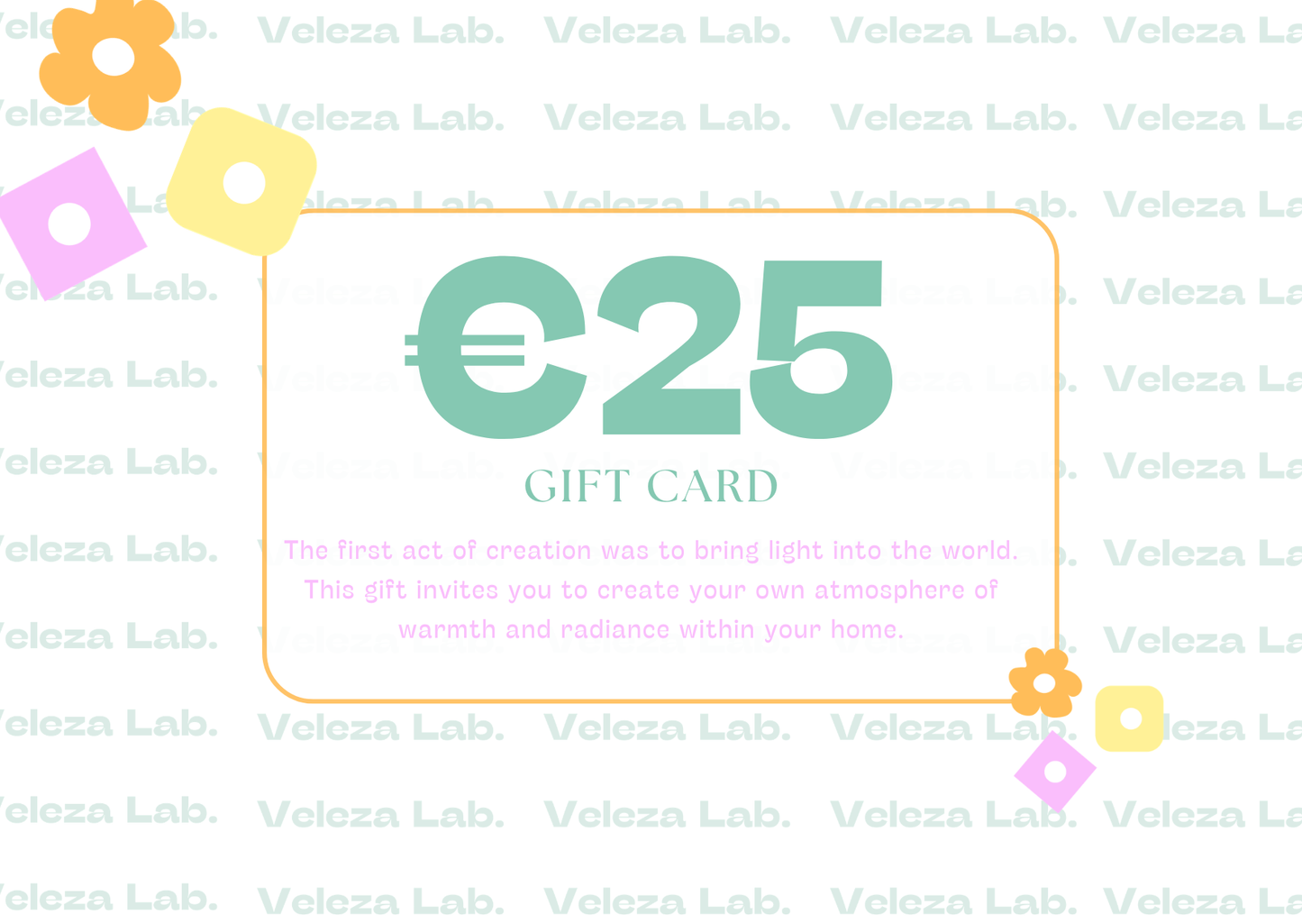 Veleza Lab. Gift cards